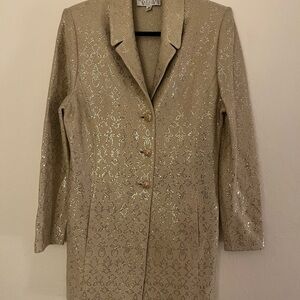 St. John Evening Elegant Gold Sequin Women's Set